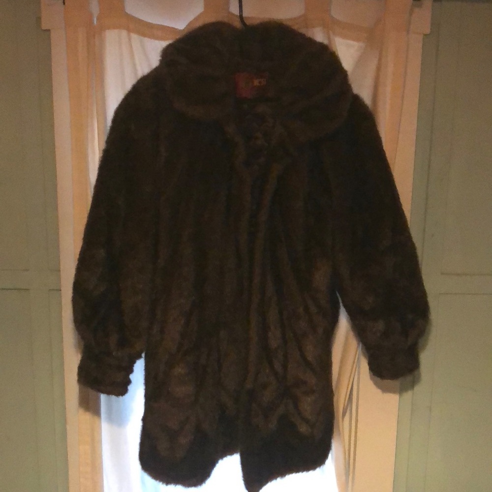 West faux fur coat